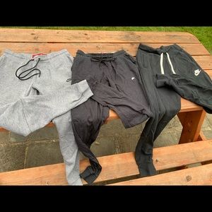 Men’s size small 3 pack Nike Joggers sweats